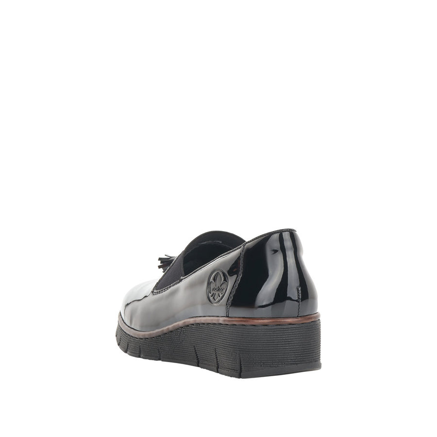 Rieker 53751-00 Black Patent Shoes