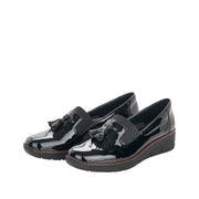 Rieker 53751-00 Black Patent Shoes