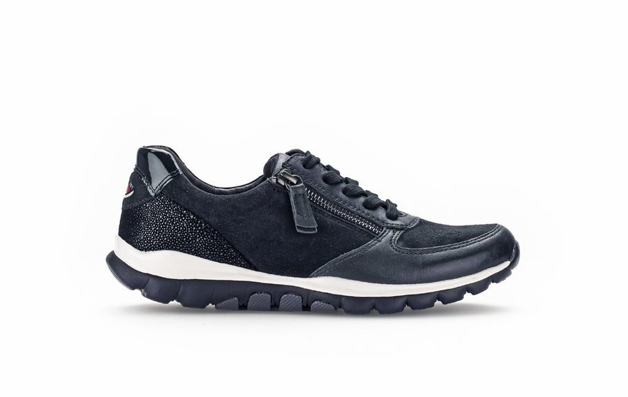 Gabor 56.968.66 Navy Lace Up Casual Shoes