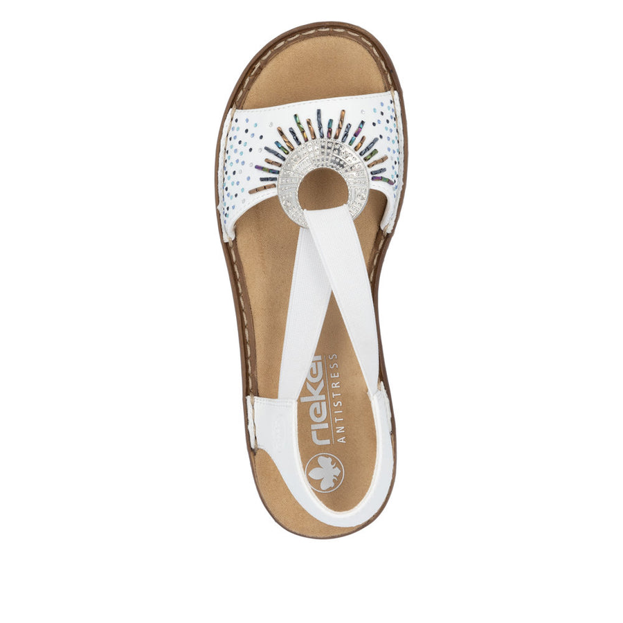 Rieker 60880-80 White Sandals