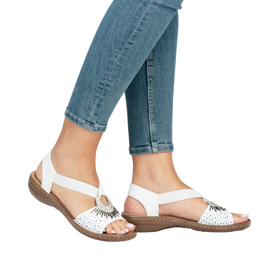 Rieker 60880-80 White Sandals