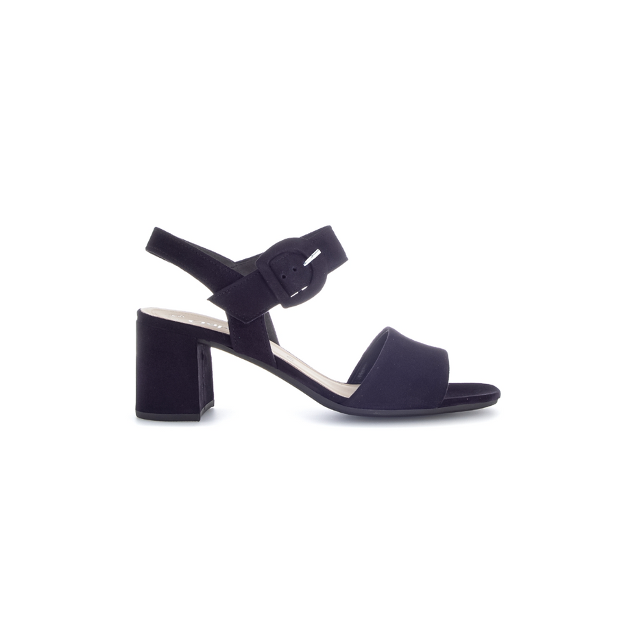 Gabor Kooky 61.710.16 Navy Suede Sandals