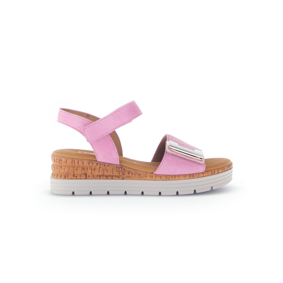 Gabor Shout 62.700.38 Pink Suede Sandals G Fit