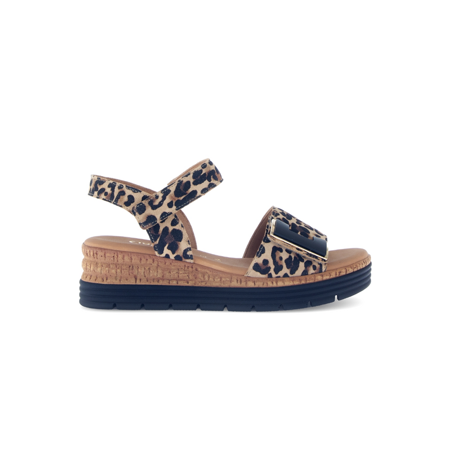 Gabor Shout 62.700.90 Leopard Print Sandals G Fit