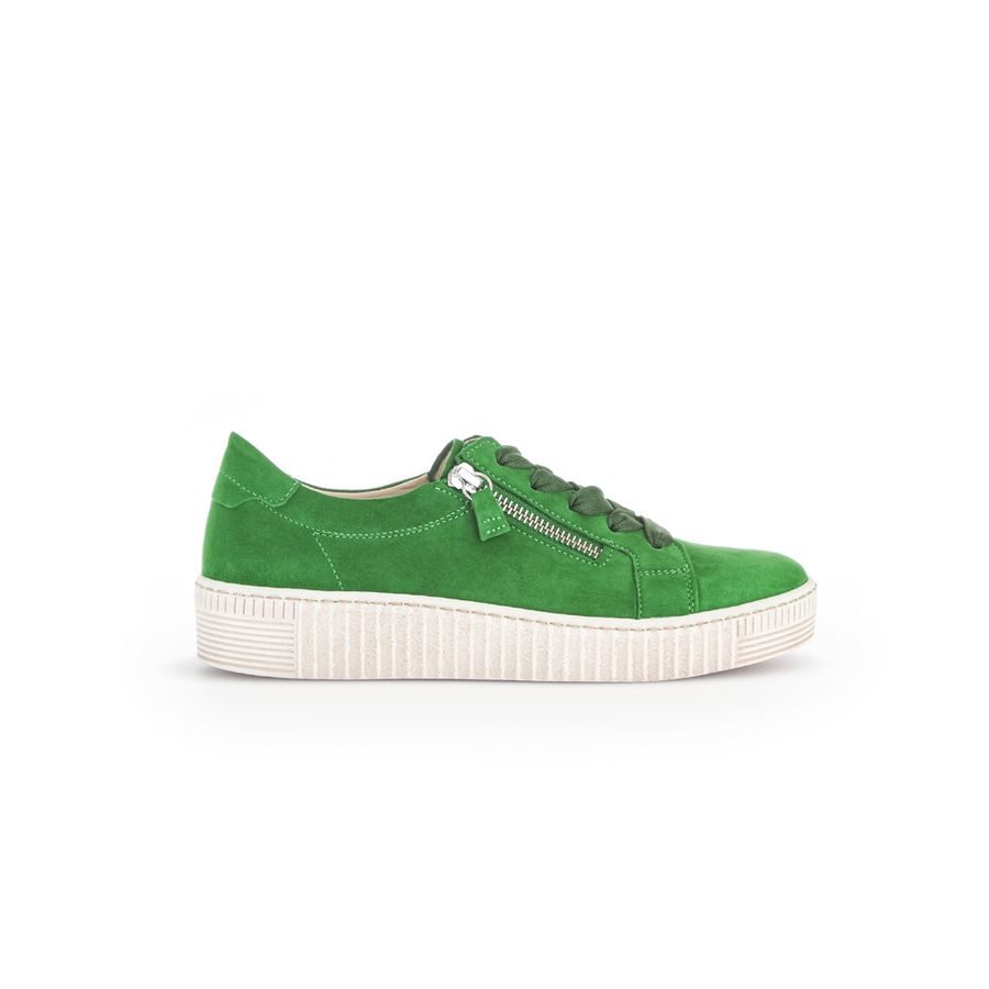 Gabor Wisdom 63.334.19 Apple Green Suede Sneakers