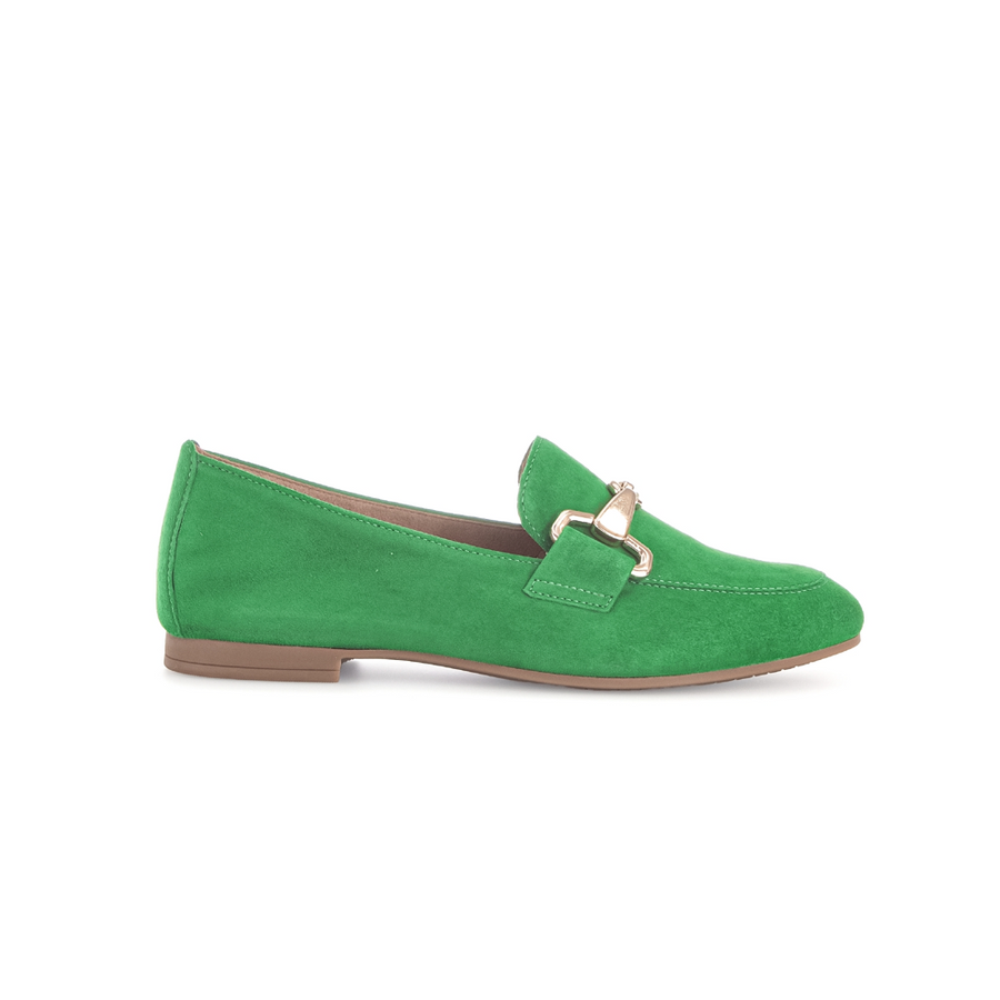 Gabor Jangle 65.211.33 Green Suede/Gold Loafer