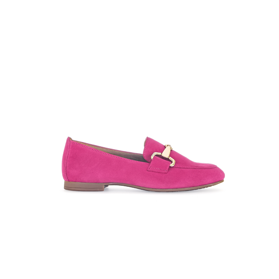 Gabor Jangle 65.211.34 Pink Suede/Gold Loafers