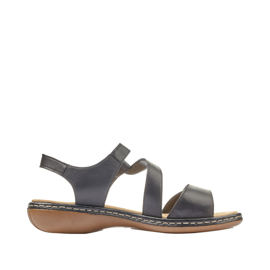 Rieker 659C7-00 Black Leather Sandals