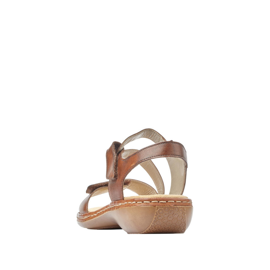 Rieker 659C7-24 Brown Leather Sandals