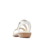 Rieker 659C7-80 White Leather Sandals