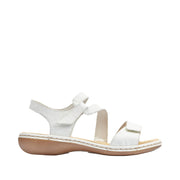 Rieker 659C7-80 White Leather Sandals