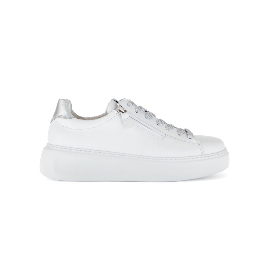 Gabor Epsom 66.488.51 White Silver Chunky Sneaker G Fit