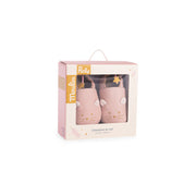 Moulin Roty Pink Mouse Leather Slippers La Petite Ecole De Danse