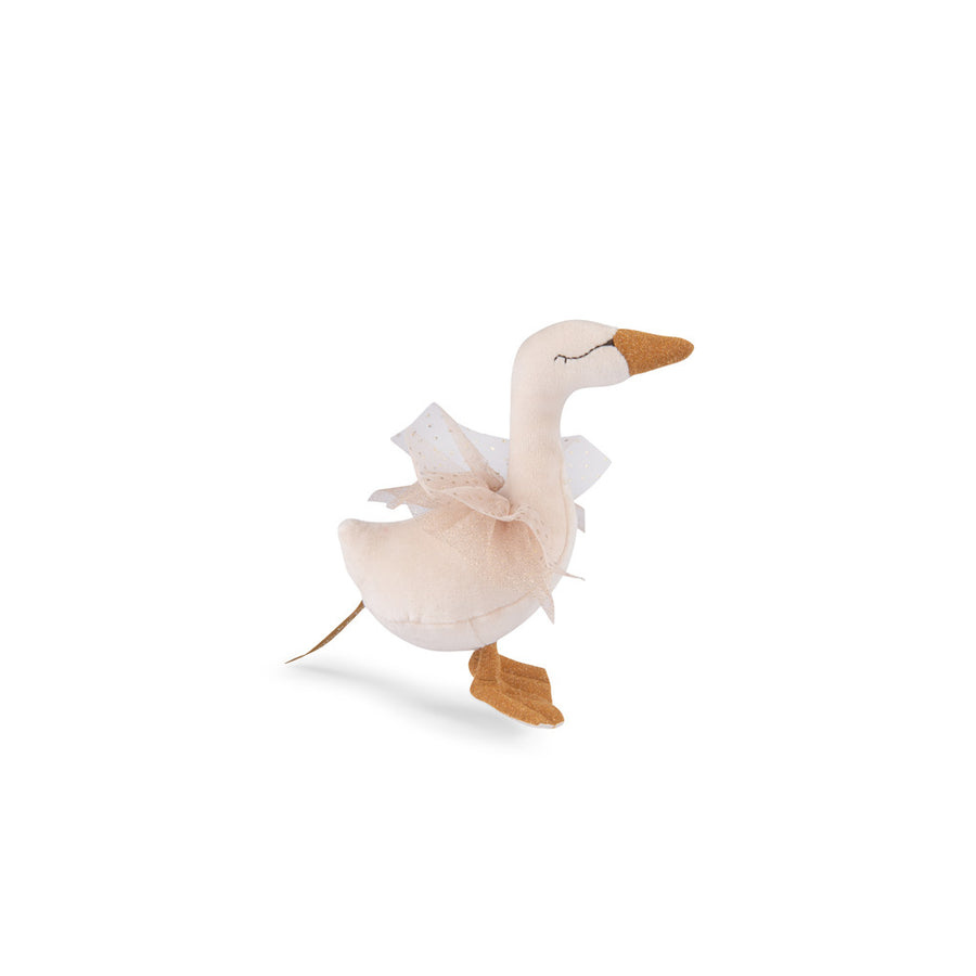 Moulin Roty Cream Swan Rattle La Petite Ecole De Danse 667035