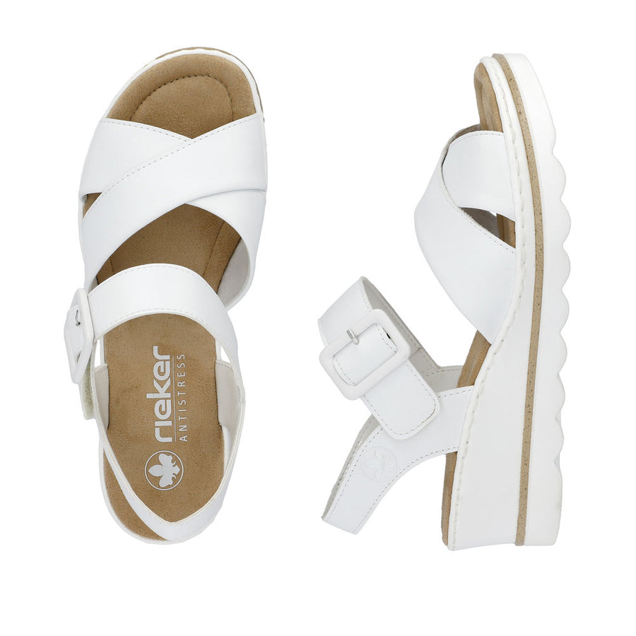 Rieker 67463-80 White Sandals