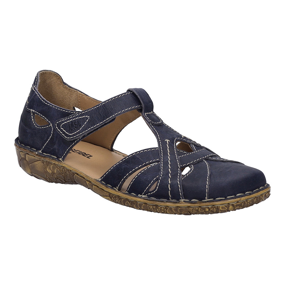 Josef Seibel Rosalie 29 Navy Leather Sandals