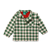 Little Green Radicals Fern Green Check Long Sleeve Shirt