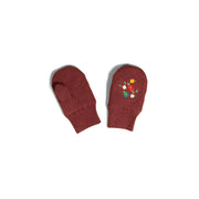 Little Green Radicals Hazelnut Embroidered Knitted Mittens