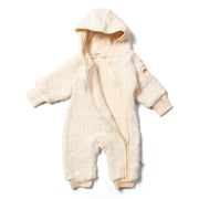 Little Green Radicals Cosy Organic Sherpa Fleece Hooded Snug As A Bug Suit