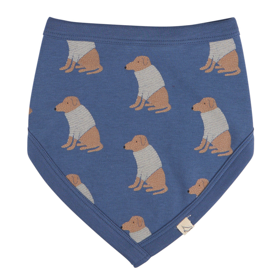 Pigeon Organics Bib (AOP), Labrador - Night Blue