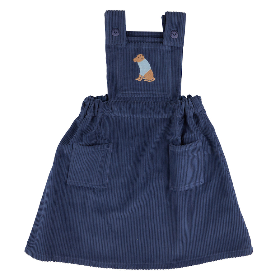 Pigeon Organics Pinafore Dress, Night Blue