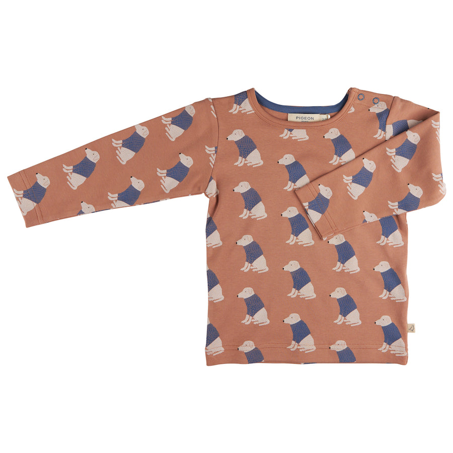 Pigeon Organics T-Shirt (AOP), Labrador - Macaroon