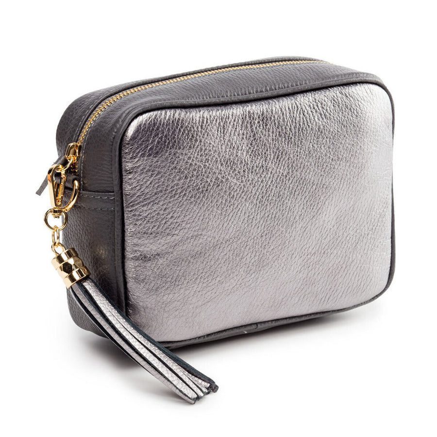 Elie Beaumont Blend Crossbody Metallic Pewter EBB5034.2