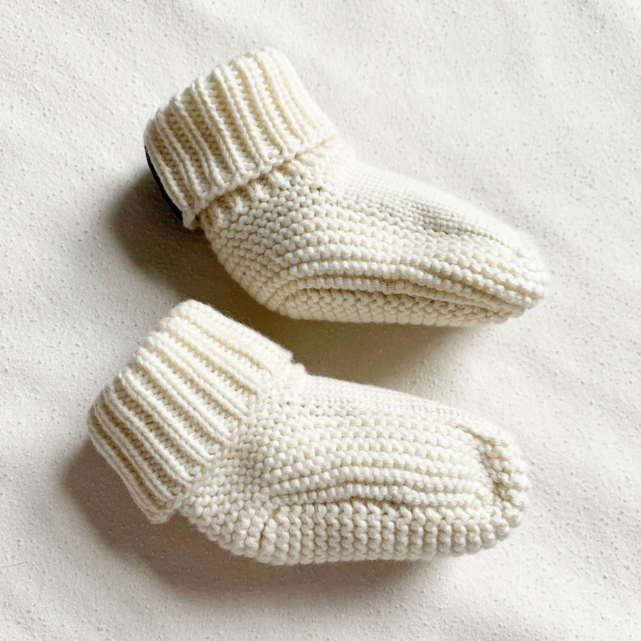 Fable & Bear Fable Booties H23-27 Natural White