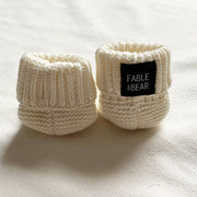 Fable & Bear Fable Booties H23-27 Natural White