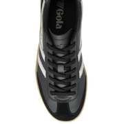 Gola Viper Leather Black/Off White/Evergreen/Gum Mens Trainers