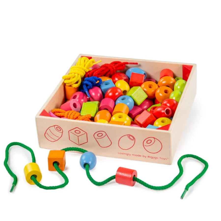 Bigjigs Toys Crate of Lacing Beads BJ662