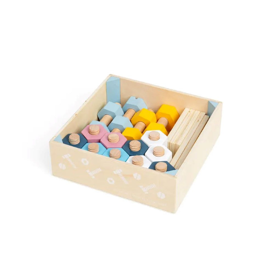 Bigjigs Toys Crate of Nuts and Bolts 35024