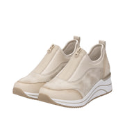 Remonte D0T08-61 Beige Combination Casual Shoes