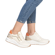 Remonte D0T10-80 White Combination Casual Shoes