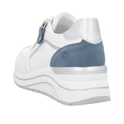 Remonte D0T10-81 White Combination Leather Casual Shoes