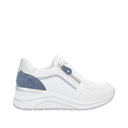 Remonte D0T10-81 White Combination Leather Casual Shoes