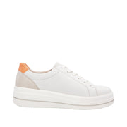 Remonte D1C01-81 White Combination Leather Casual Shoes