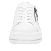 Remonte D1C01-84 White Combination Leather Casual Shoes