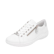 Remonte D1E03-80 White Combination Leather Casual Shoes