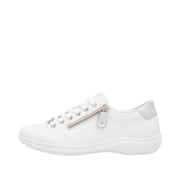 Remonte D1E03-80 White Combination Leather Casual Shoes