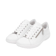 Remonte D1E03-80 White Combination Leather Casual Shoes