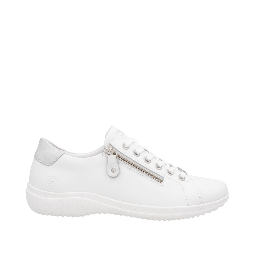 Remonte D1E03-80 White Combination Leather Casual Shoes