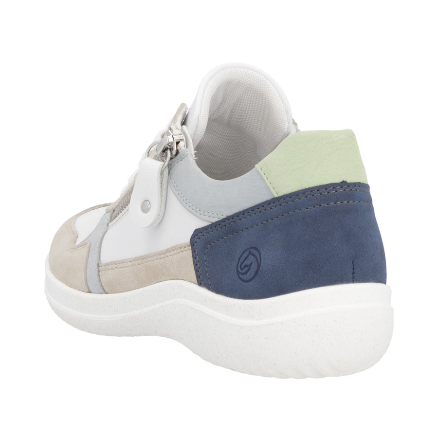 Remonte D1E06-81 White Combination Leather Casual Shoes