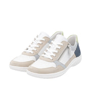 Remonte D1E06-81 White Combination Leather Casual Shoes