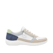 Remonte D1E06-81 White Combination Leather Casual Shoes