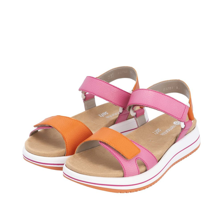 Remonte D1J57-31 Pink Leather Sandals