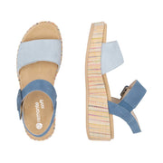 Remonte D1N54-12 Blue Suede Leather Sandals