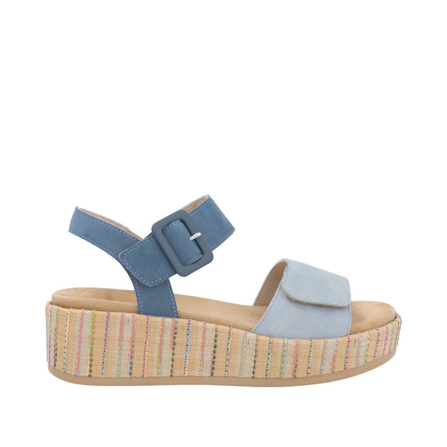 Remonte D1N54-12 Blue Suede Leather Sandals