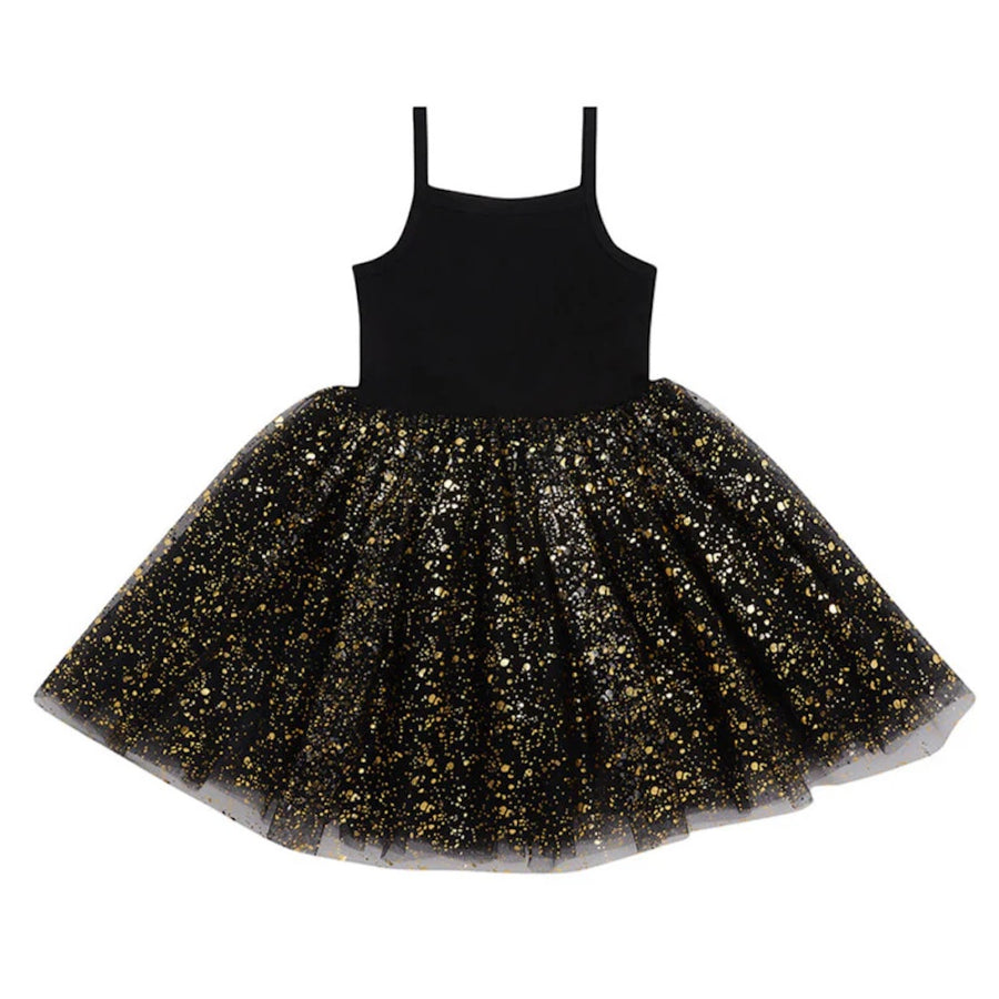 Bob and Blossom Sparkle Dress D28 Black