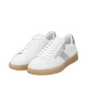 Remonte D2C02-80 White Combination Leather Casual Shoes